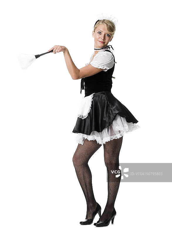 法国女保洁员图片素材