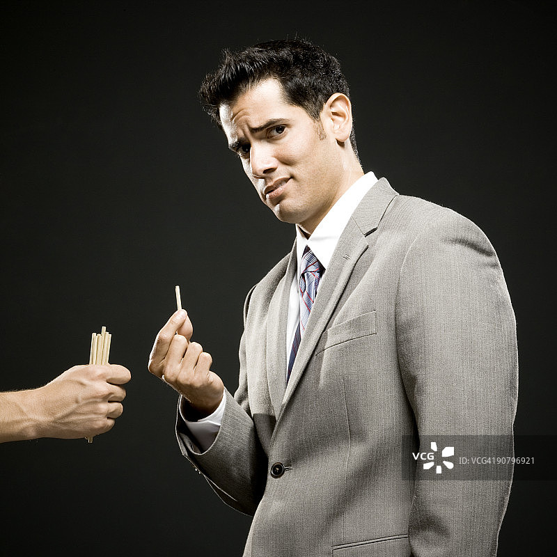 抽签的商人图片素材