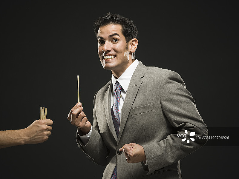 抽签的商人图片素材