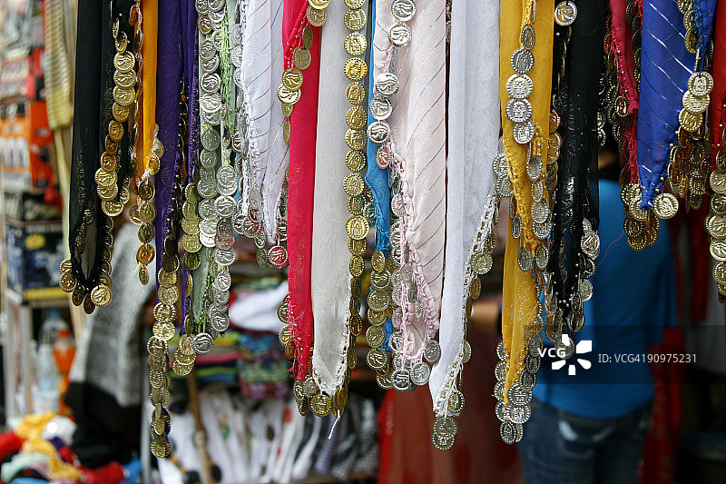 埃及开罗的哈利利市场图片素材