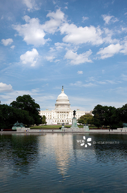 美国国会大厦风光图片素材