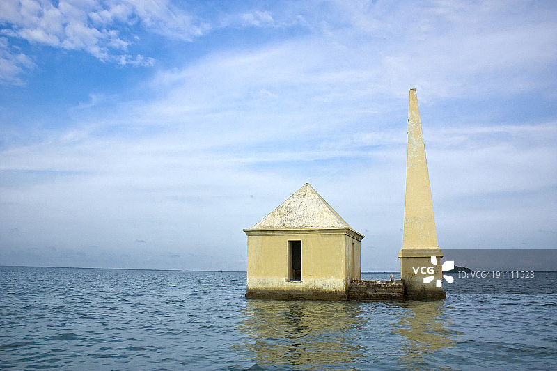 奇尔卡湖上的早餐岛图片素材