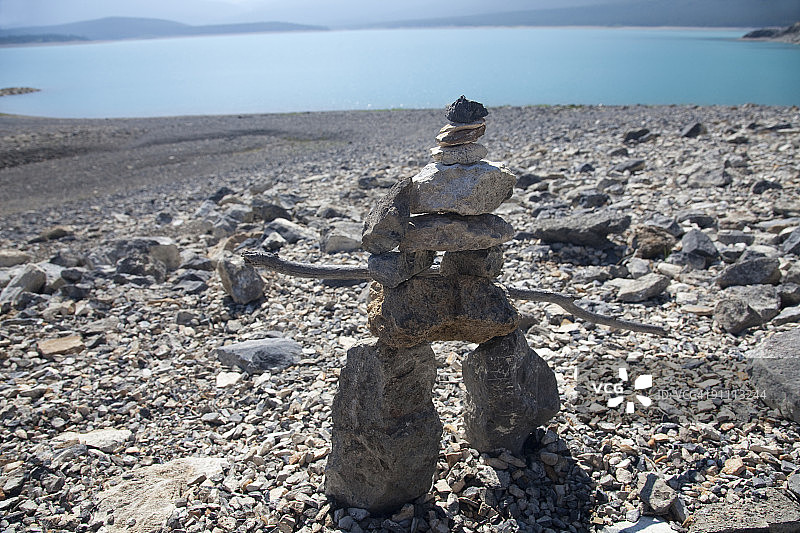 因纽特人石堆图片素材