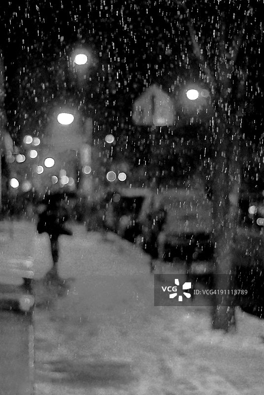 雪夜图片素材