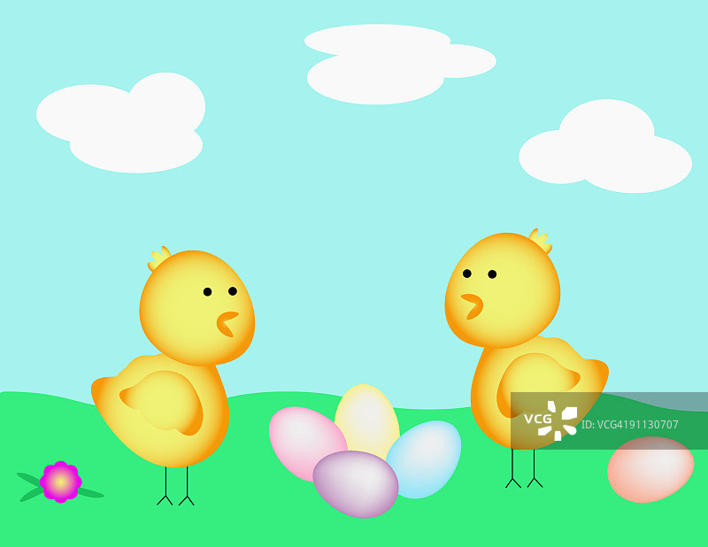 复活节小鸡图片素材