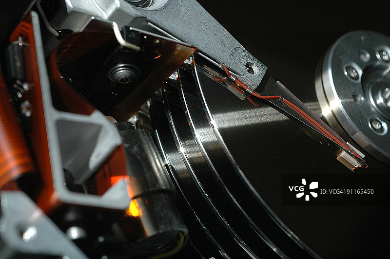 希捷硬盘驱动器内部图片素材