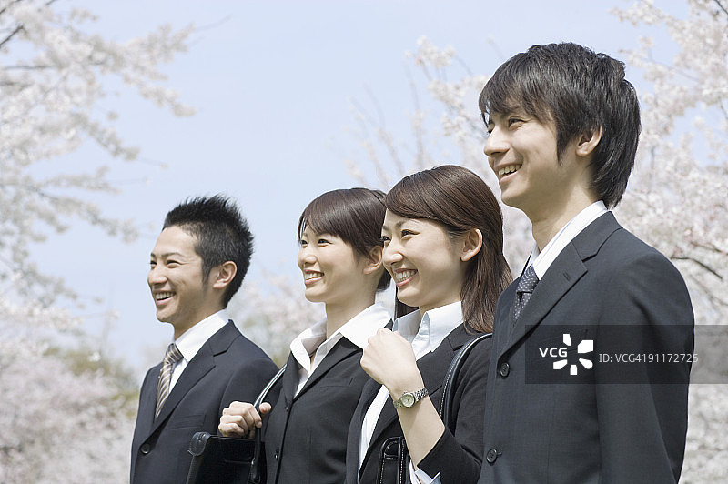 商人们和女商人微笑图片素材