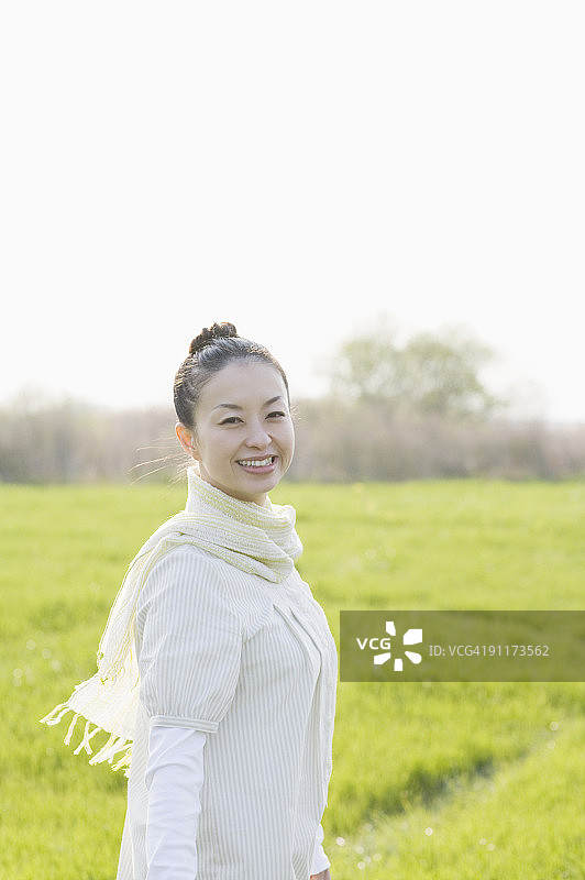女人微笑,肖像图片素材
