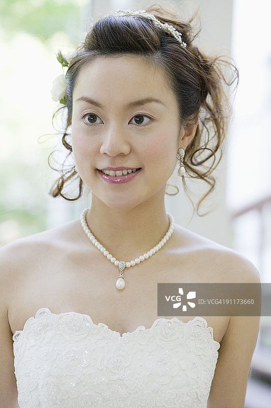 新娘特写肖像图片素材