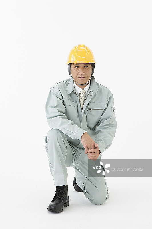工地工头肖像照图片素材