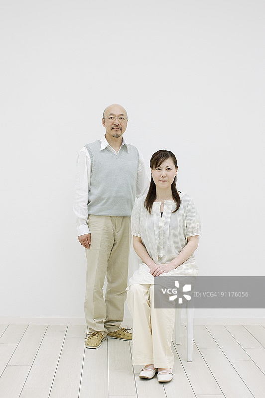 中年夫妇肖像图片素材