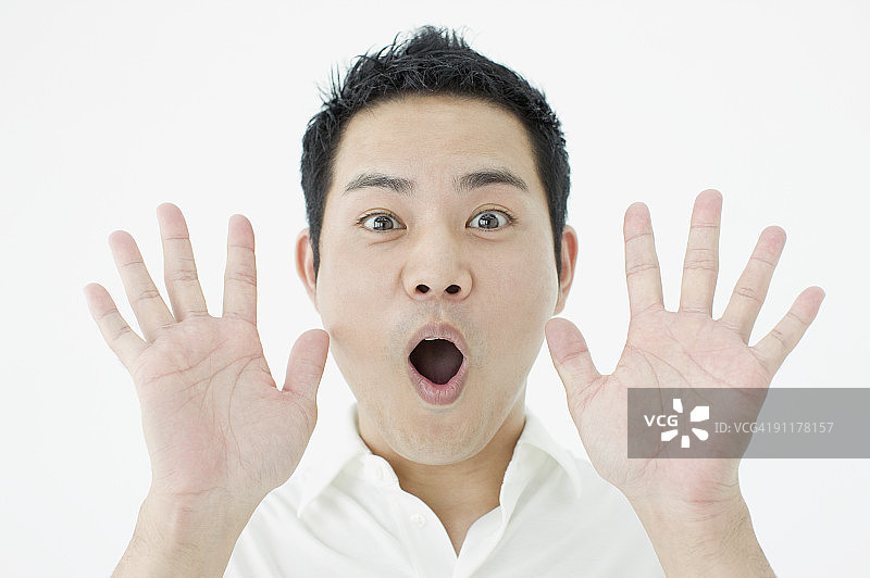 表情惊讶的男人图片素材