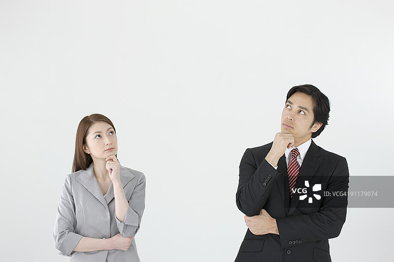 沉思的商人图片素材