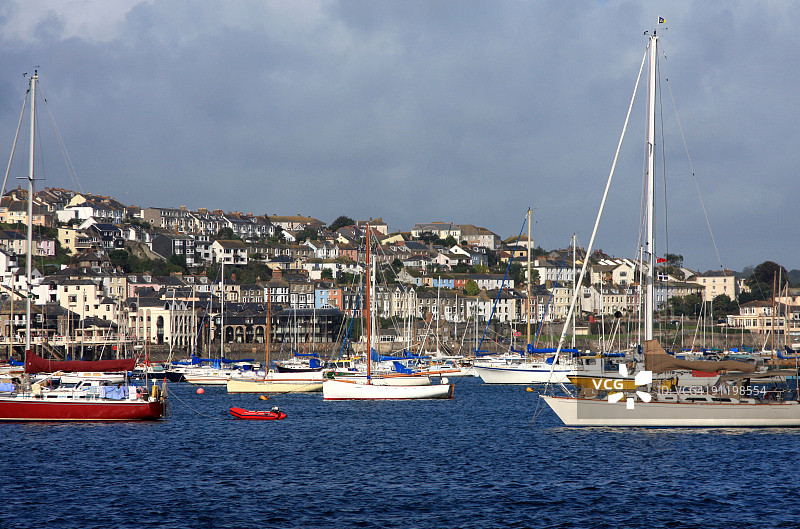 英格兰康沃尔郡的法尔茅斯图片素材