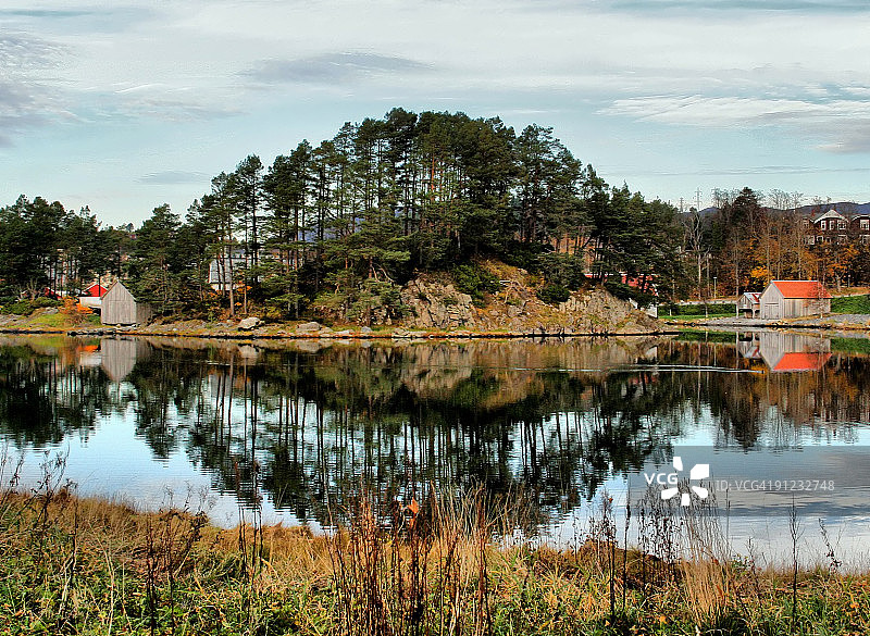 一个小海湾图片素材