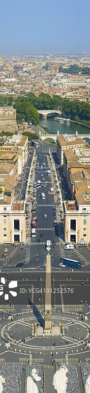 罗马圣彼得广场及和解大道图片素材