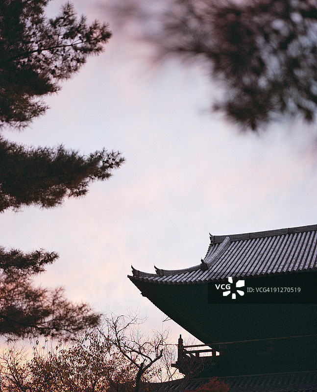 南禅寺日落图片素材