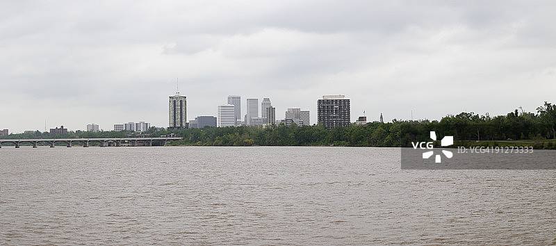 塔尔萨天际线图片素材