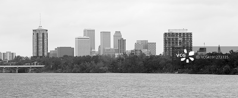 塔尔萨天际线图片素材