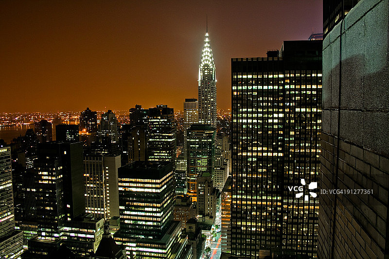曼哈顿之夜图片素材