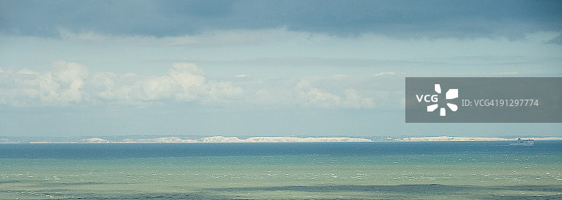 从法国海岸看多佛图片素材