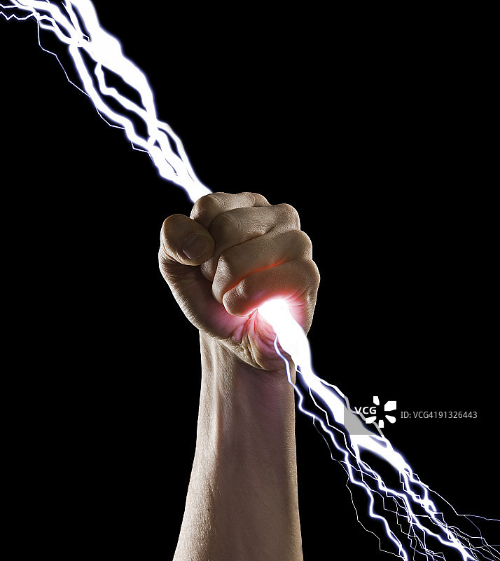 拳头闪电图片素材