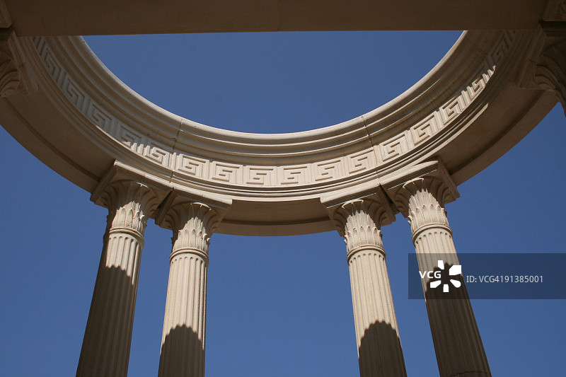 希腊石柱纪念碑图片素材