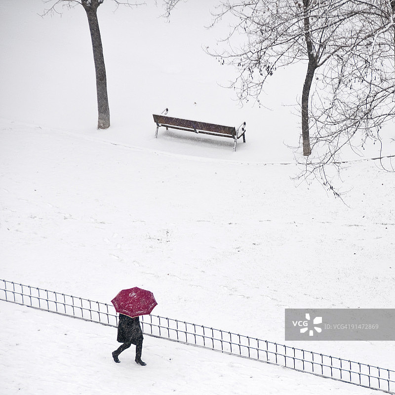 马德里雪景图片素材