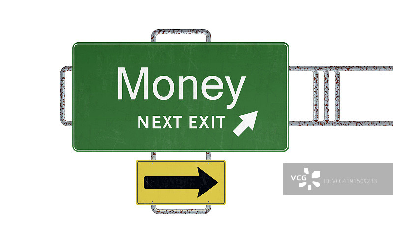 XXXL道路标志系列 - 金钱图片素材