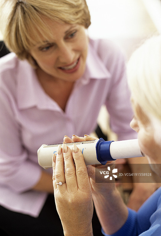 肺功能测试图片素材