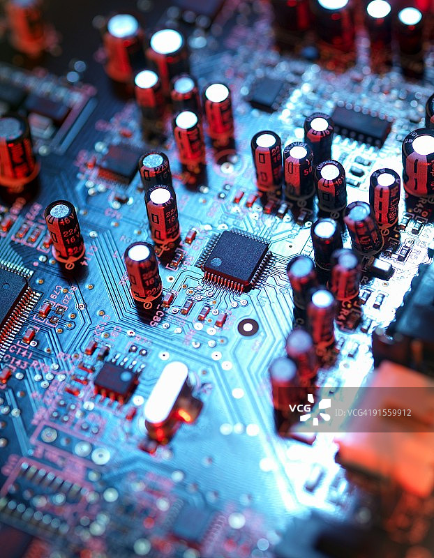 电路板特写图片素材