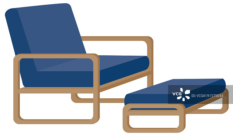 椅子和脚凳图片素材