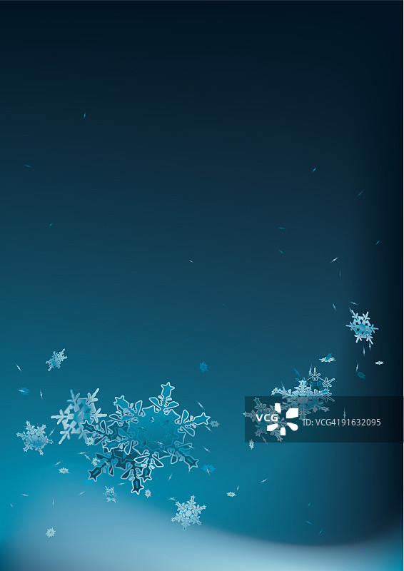 雪景流水图片素材