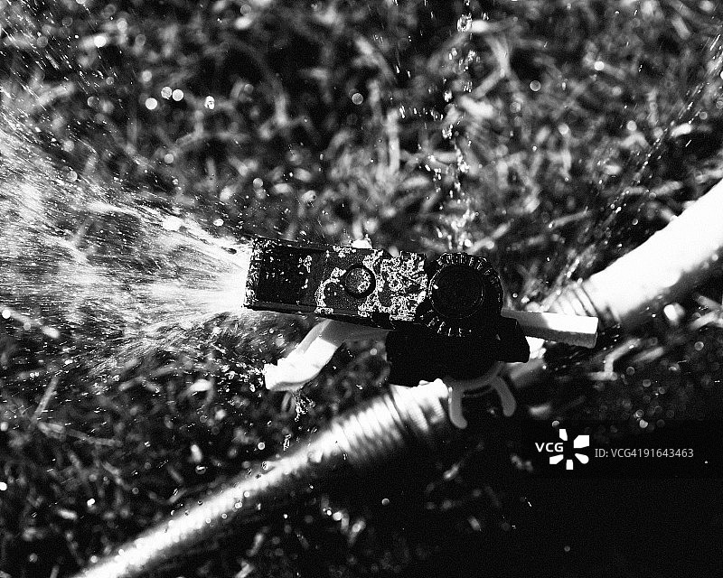 草坪喷水器图片素材