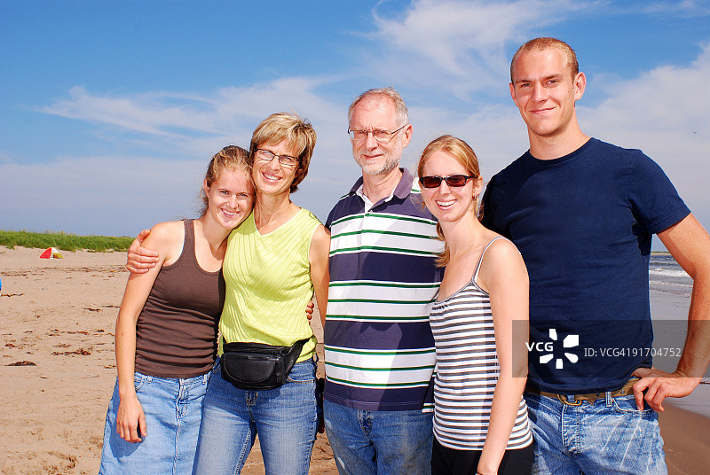 五口之家图片素材