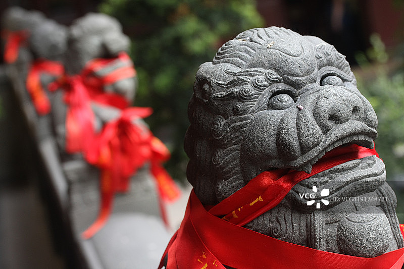 中国舞狮图片素材