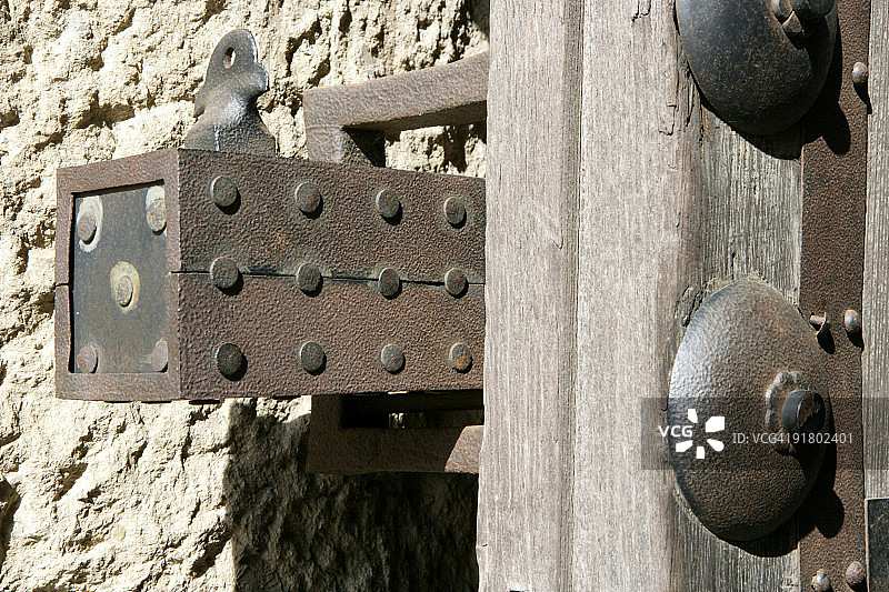 堡垒入口特写图片素材