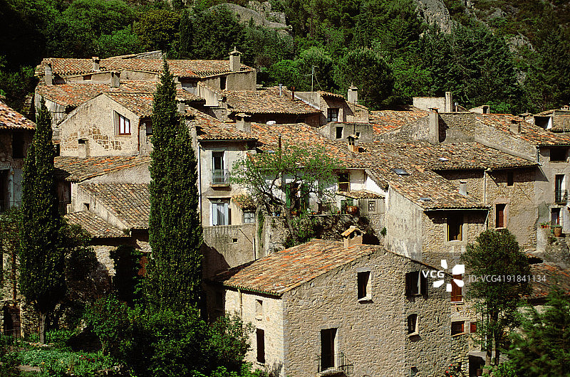 法国圣吉尔姆勒沙漠村图片素材