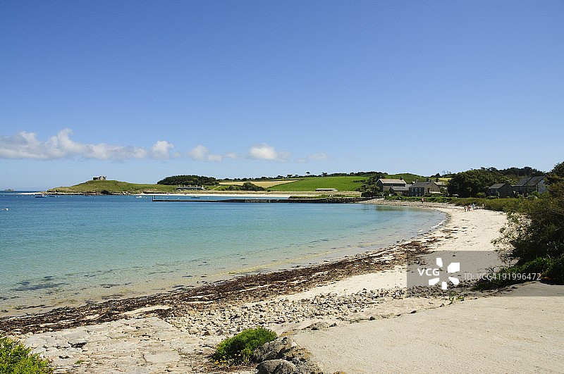 英国康沃尔郡锡利群岛特雷斯科岛的老格里姆斯比图片素材