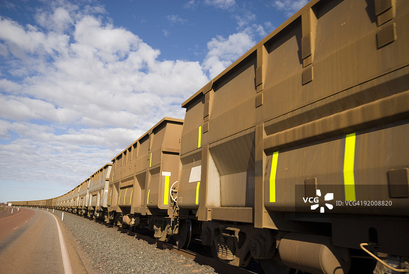 铁矿石火车车厢图片素材