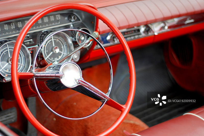 美国梦：五十年代的汽车图片素材