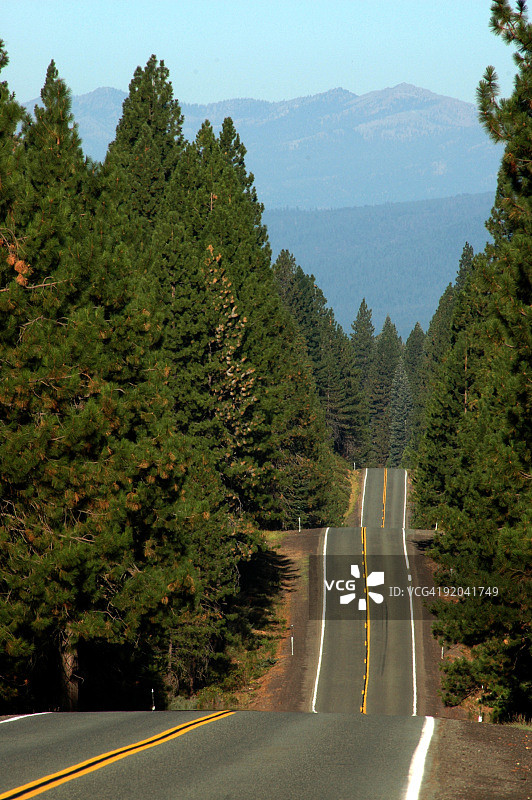 北加利福尼亚风景公路图片素材