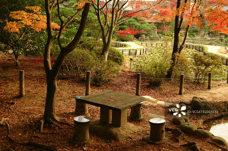 花园里的秋天图片素材