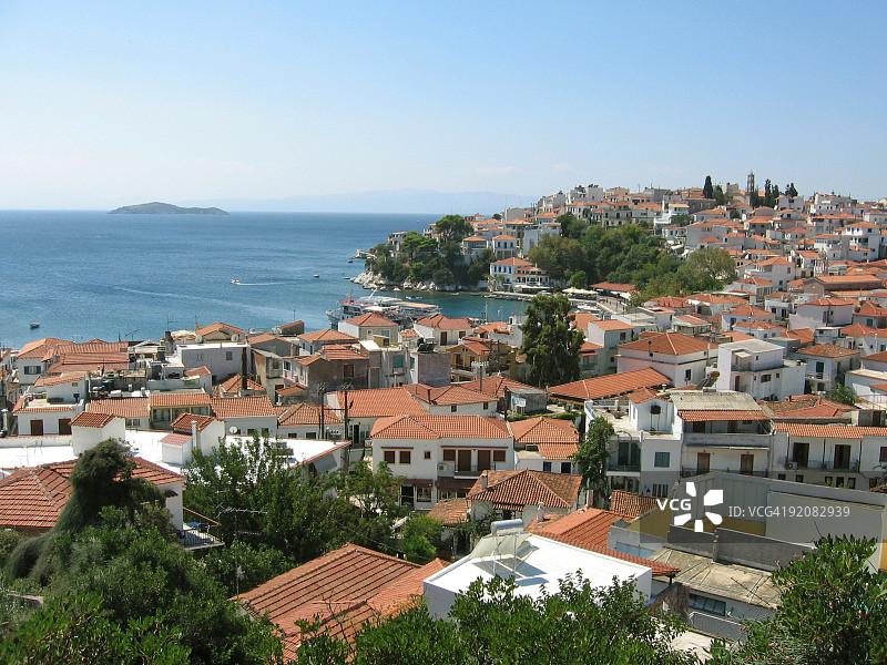 斯基亚索斯港口图片素材