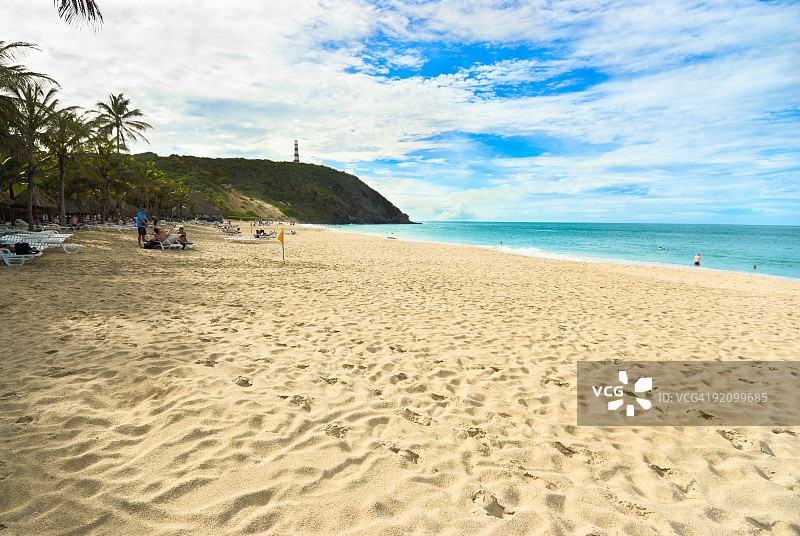 热带岛屿海滩度假村图片素材