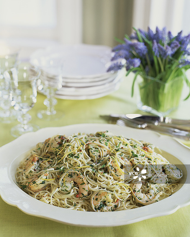 鲜虾天使细面图片素材