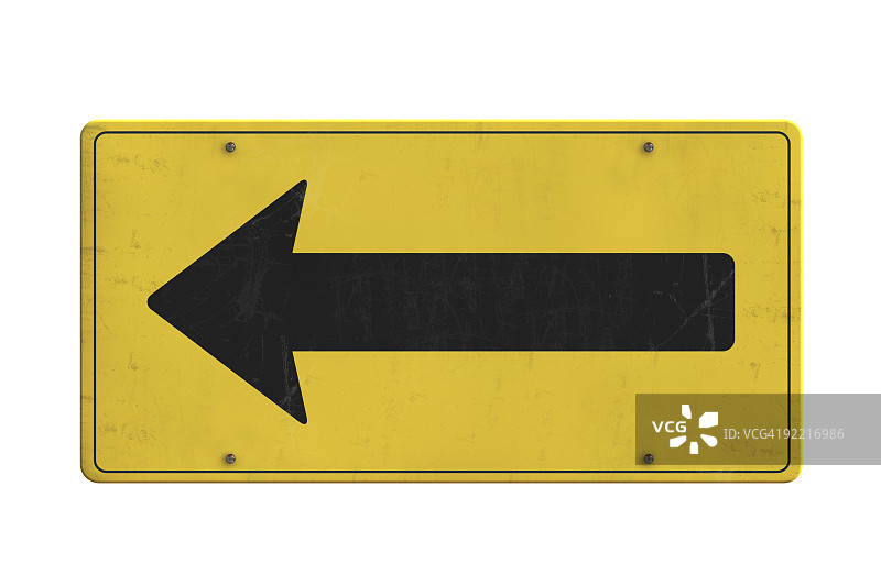 生锈风化的箭头标志牌图片素材