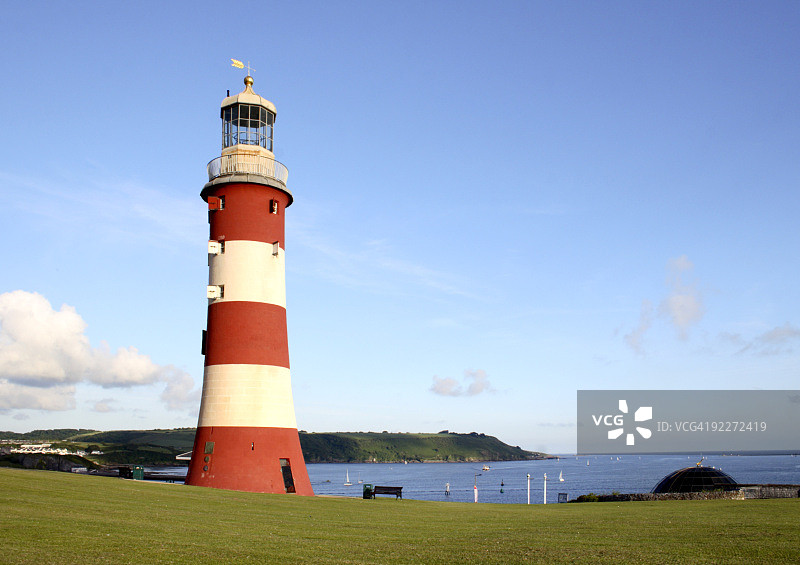 斯米顿塔灯塔在普利茅斯霍图片素材
