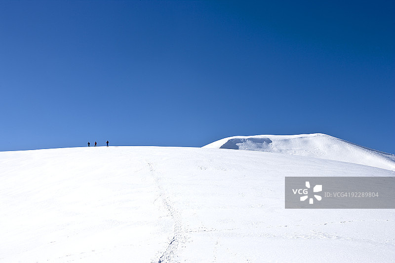 锡比利尼山国家公园雪鞋徒步图片素材