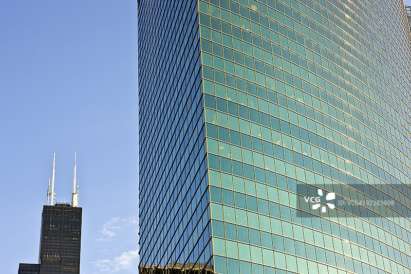 西尔斯大厦与建筑物图片素材